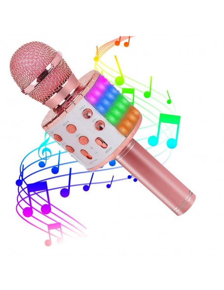mikrofon karaoke z podświetleniem LED 2020