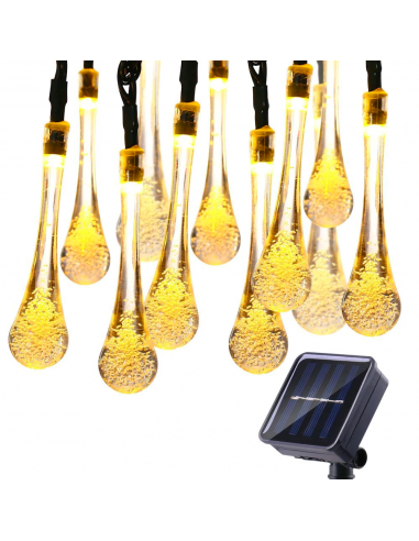 Solarne wiszące lampki sopelki 30 LED...